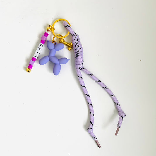 Charm Buddy  Perro globo morado