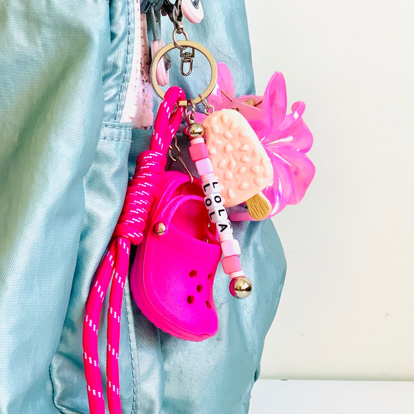 Charm Buddy Pink croc
