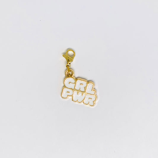 Girl Power blanco 1x1.8cm