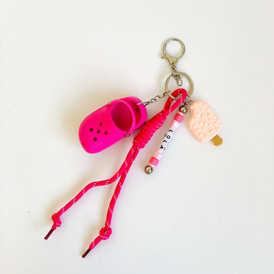 Charm Buddy Pink croc