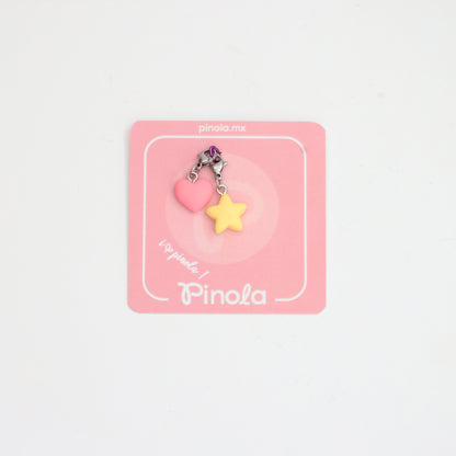 Dije  Estrella y corazón