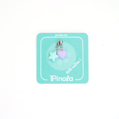 Dije  Estrella y corazón