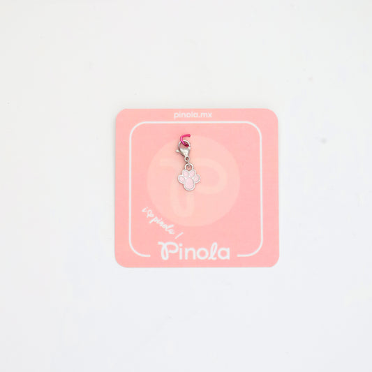 Dije Huella perro rosa